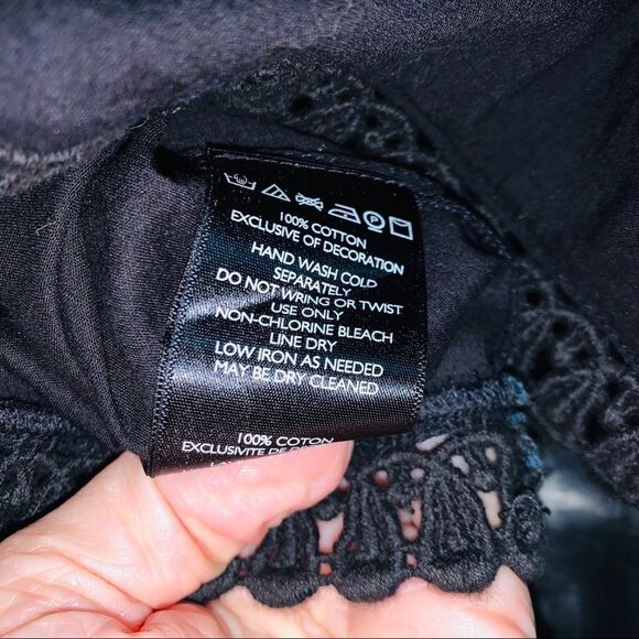 Urban Outfitters UO Boho Black Beaded Sequin Embroidered Long Sleeve Crop Top S - Picture 10 of 13